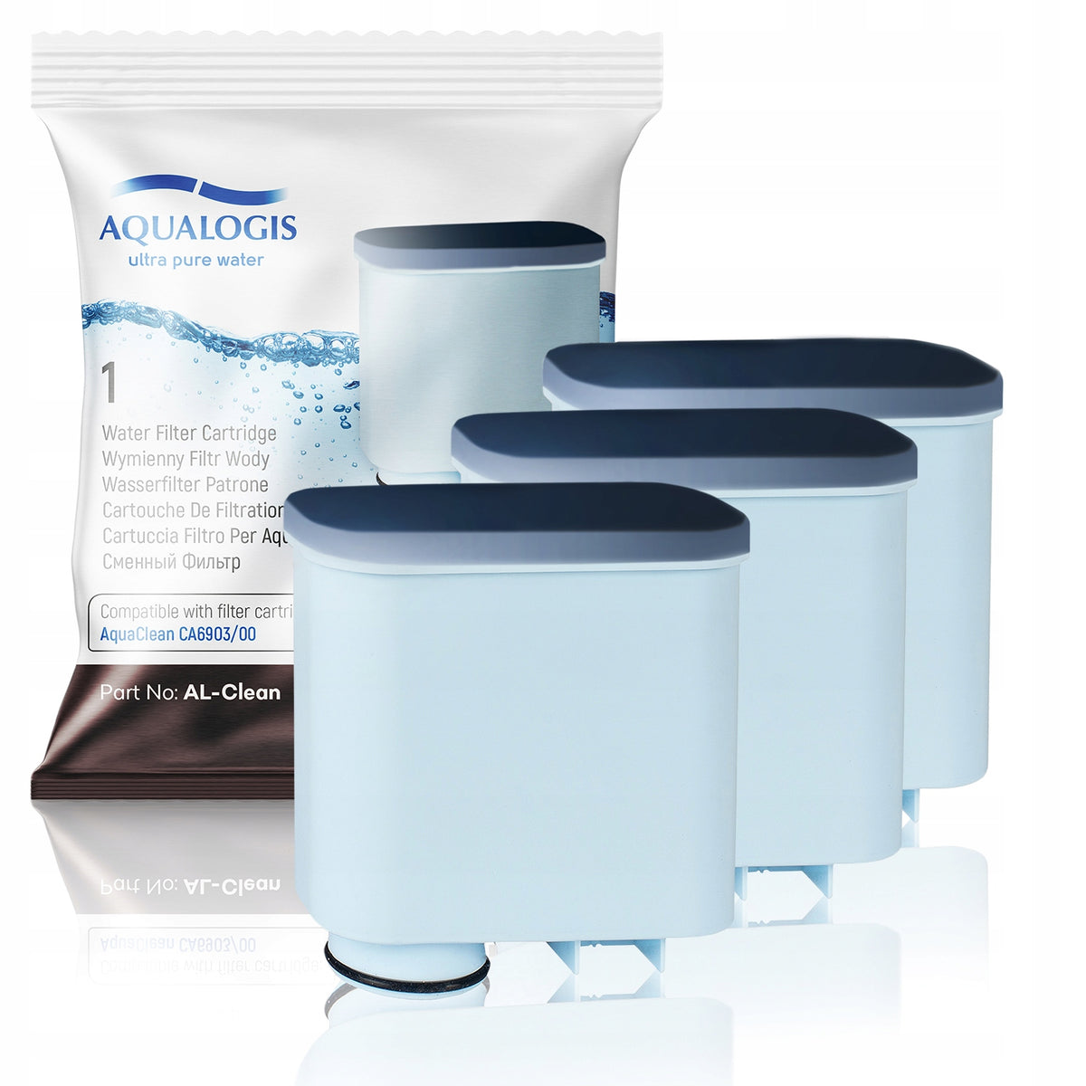 Filter for ALClean Philips LatteGo 5400 3200 2200 Replacement 3 pieces Packaging status original