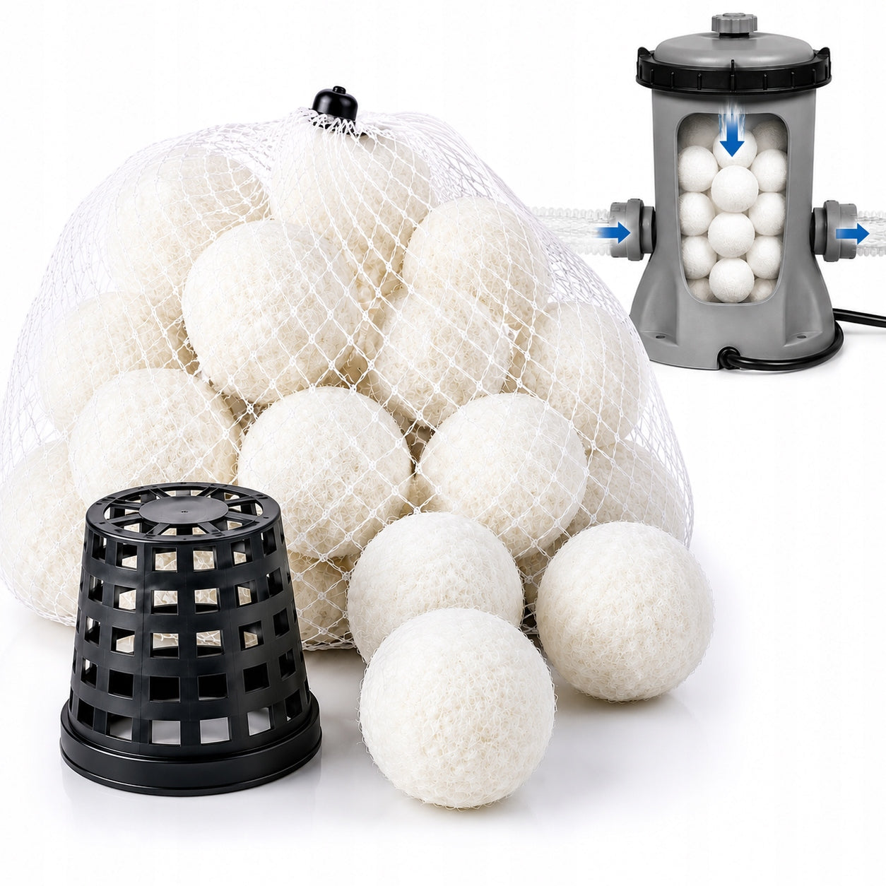Filter for pool pump type II REUSABLE cartridge filter replacement