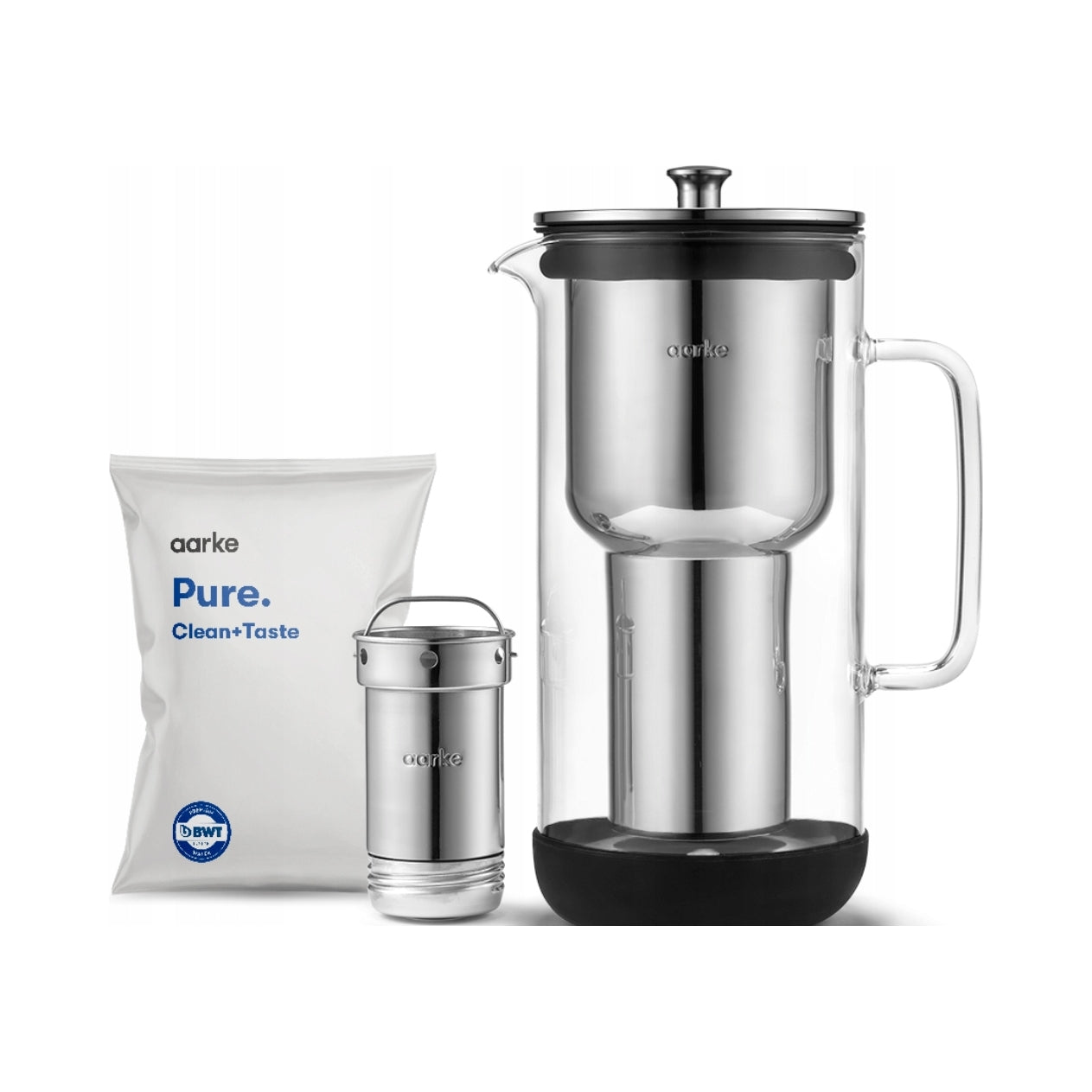 Filter jug Aarke glass jug 2,36 l colourless