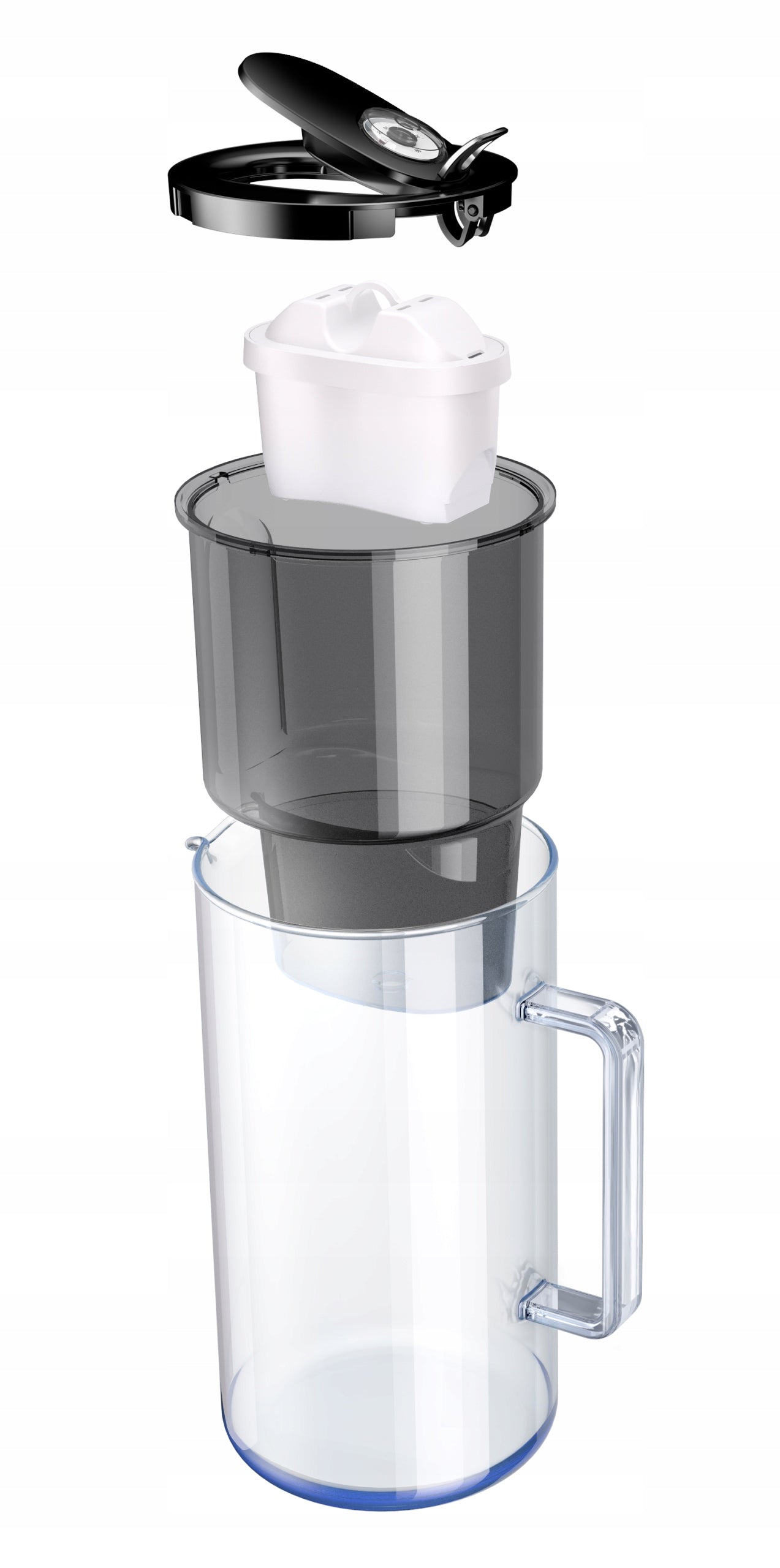 Filter jug Aquaphor Glass Grey Glass + Filter Maxfor Mg Magnesium Manufacturer code Glass Szary + Maxfor Mg