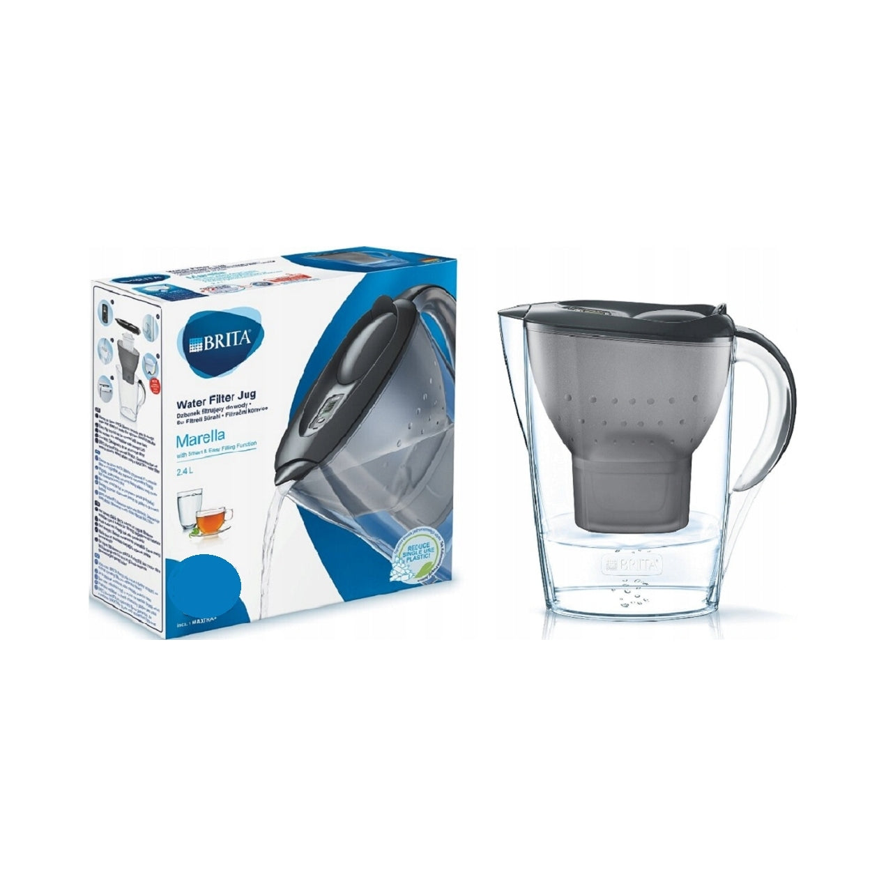 Filter jug Brita Marella 2,4l Graphite + Filter brita maxtra pro Manufacturer code 1052794