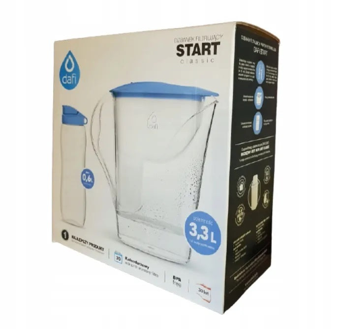 Filter jug Dafi Start 3,3 l WATER BOTTLE BLUE Packaging status original