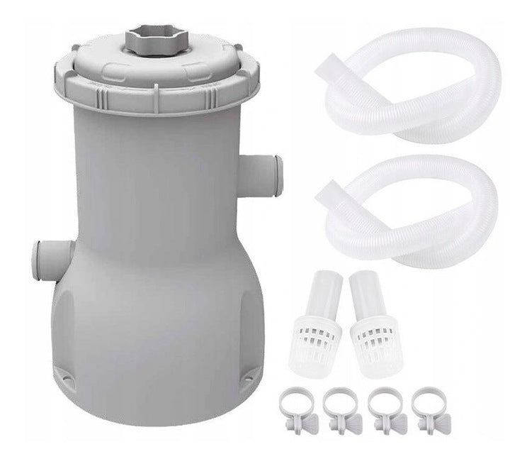 Filter pool pump with strainer and hose 3028l