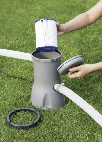 Filter pump capacity 2 006 l/h with filter and hoses Bestway 58383 Packaging status original