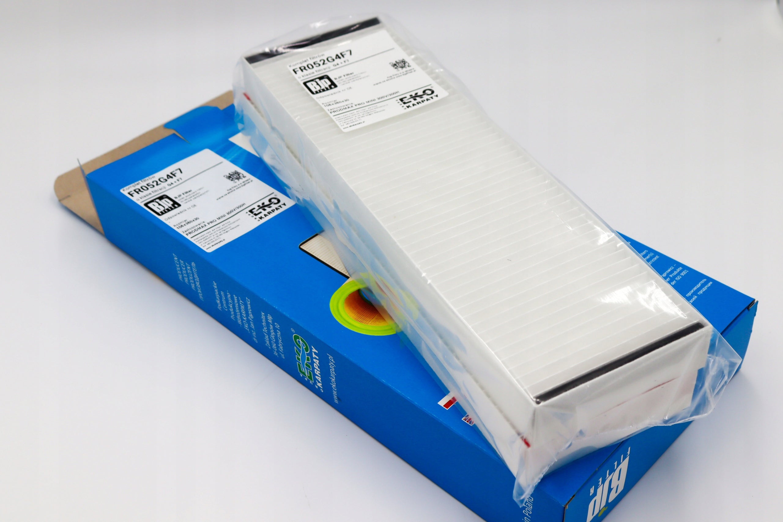 Filter set G4/F7 (106x360x30) for PRODMAX PRO MINI 300V/300H Product weight with unit packaging 0.96 kg