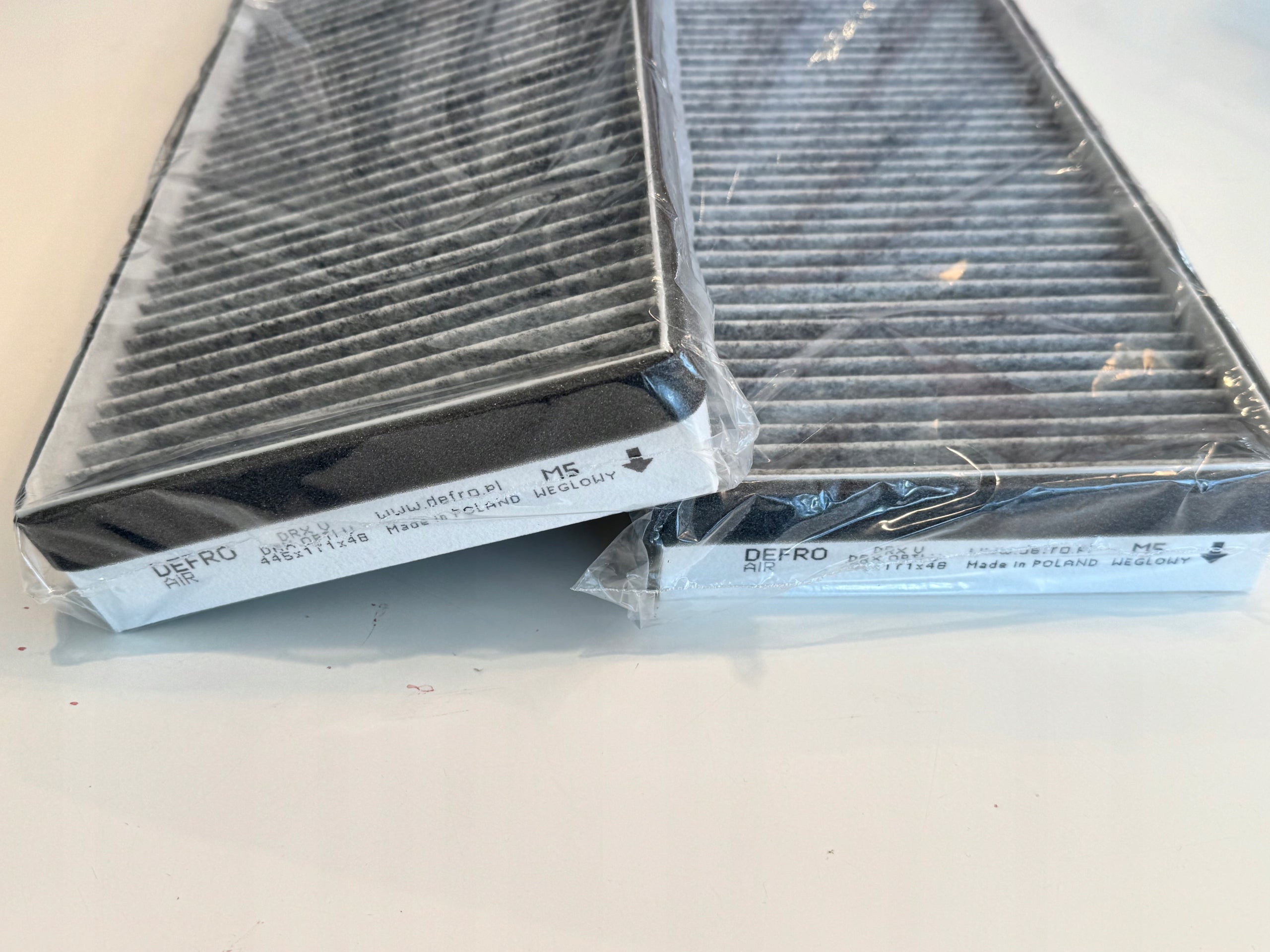 Filters Original 2pcs Defro M5 CARBON size 445x171x48 mm DRX V and DRX Opti V Manufacturer code FKPM5V