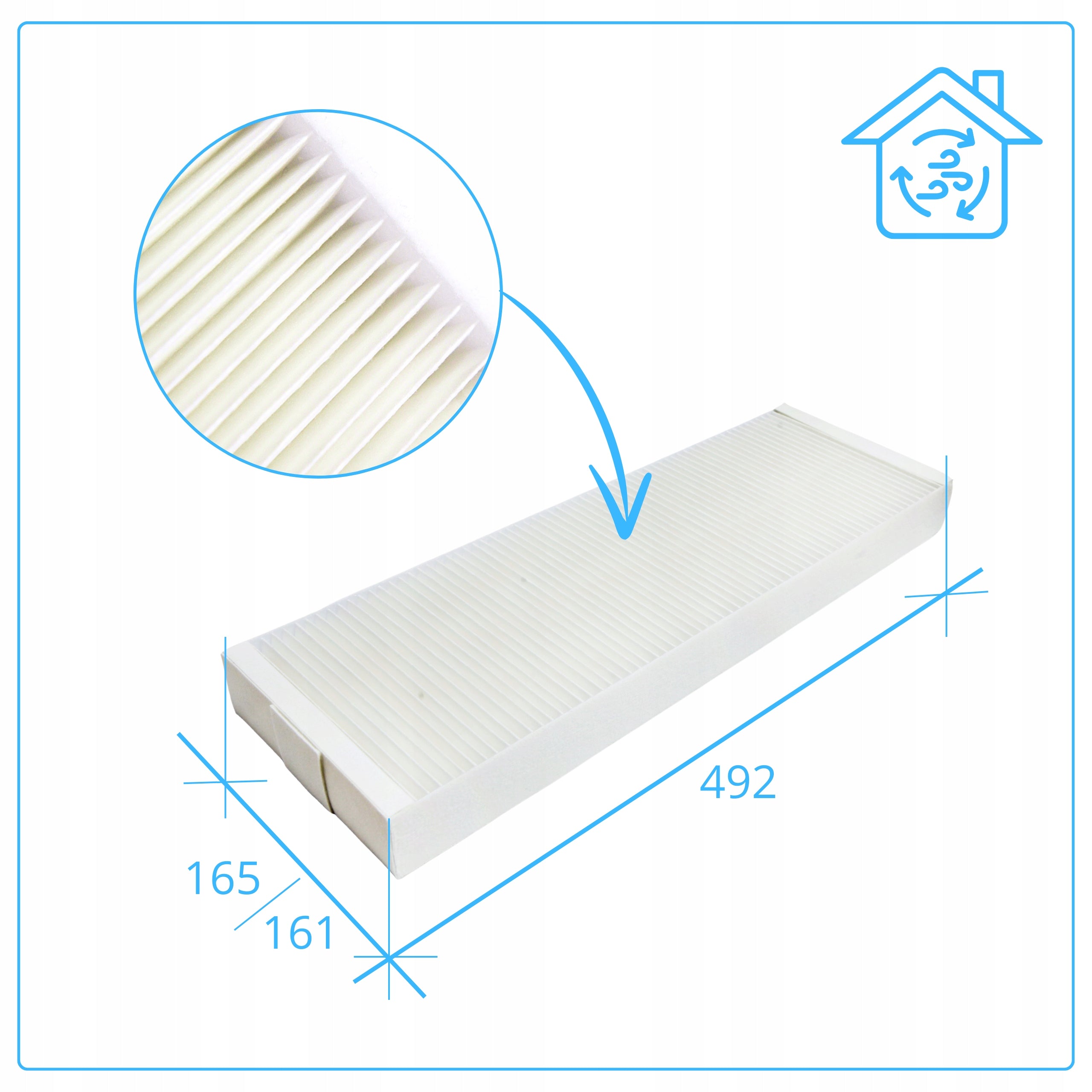 Filters Vaillant Recovair Var 260 360 F7 G4 Set No Pollution Manufacturer code FVRV360G4F7