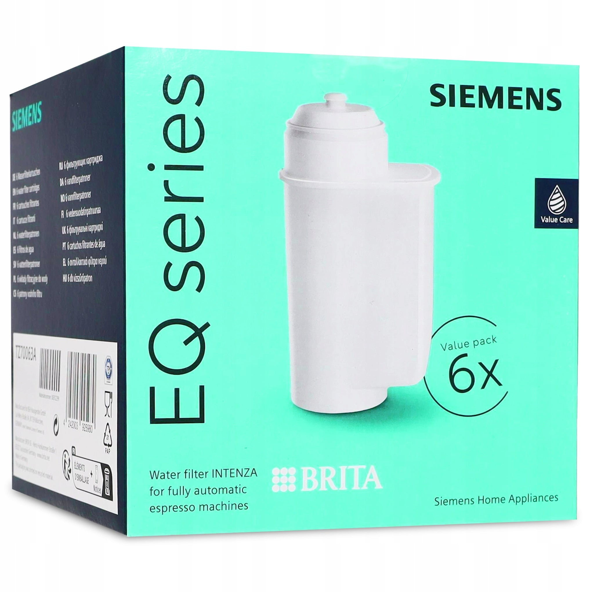 Filters for Siemens TZ70063A machines 6 pieces EAN (GTIN) 4242003925980