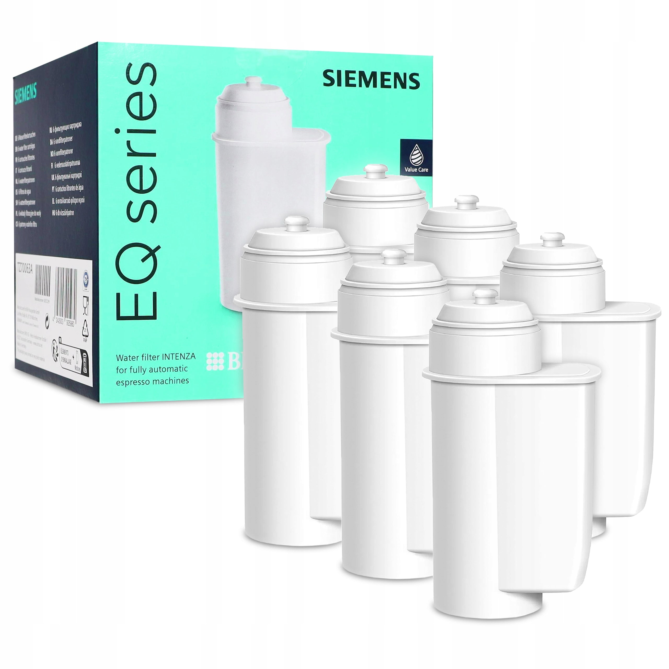 Filters for Siemens TZ70063A machines 6 pieces Product weight with unit packaging 1.5 kg