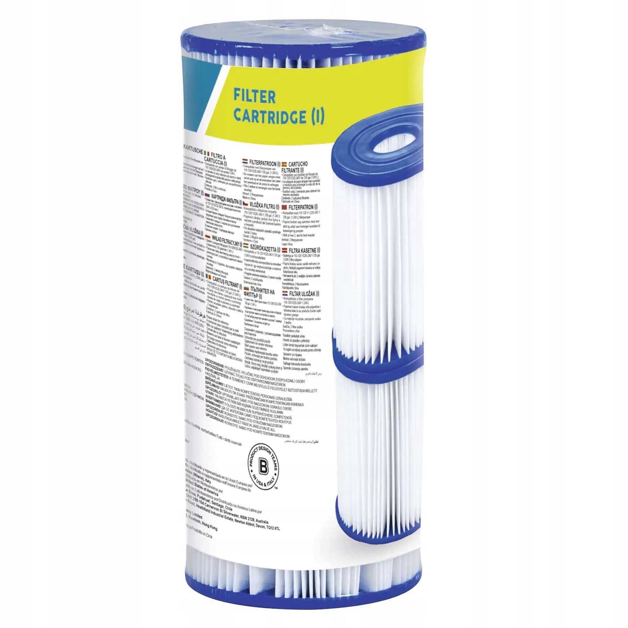 Filters for pool pump replaceable type I 1249l/h BESTWAY 58093 4 pcs cartridge Manufacturer code 58093-2P