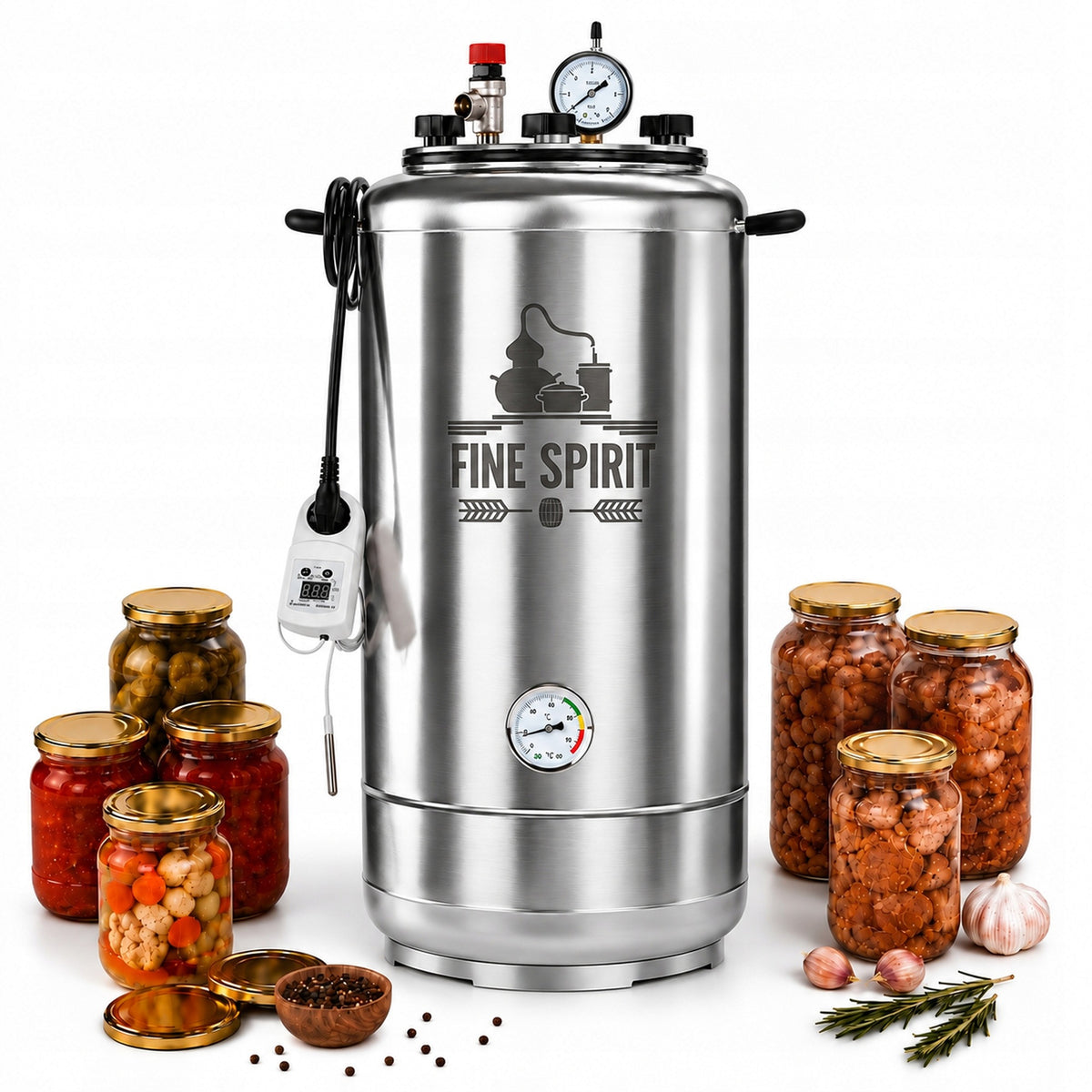 FineSpirit A40 Electric 60L Autoclave for Canning and Vacation