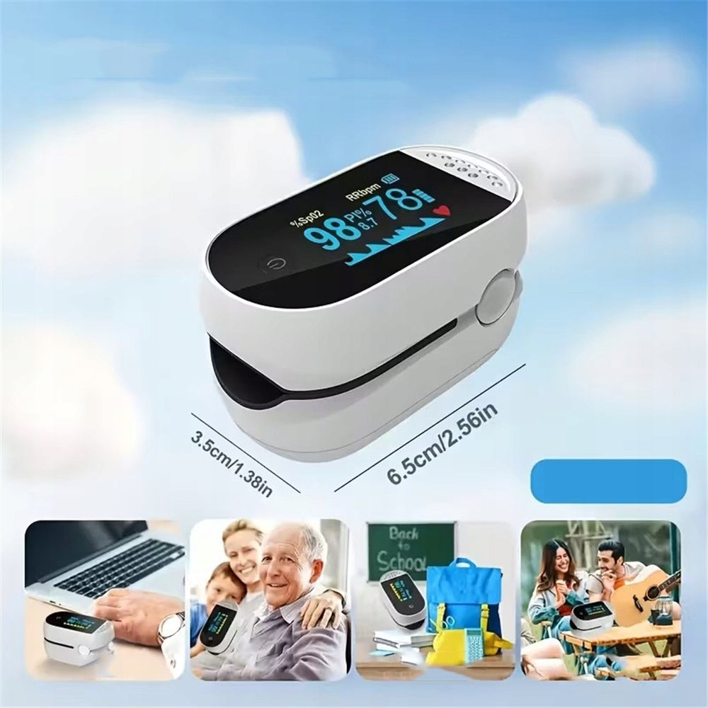 Finger Heart Rate Monitor, Finger Pulse Oximeter Pulse Measuring Device Packaging status original