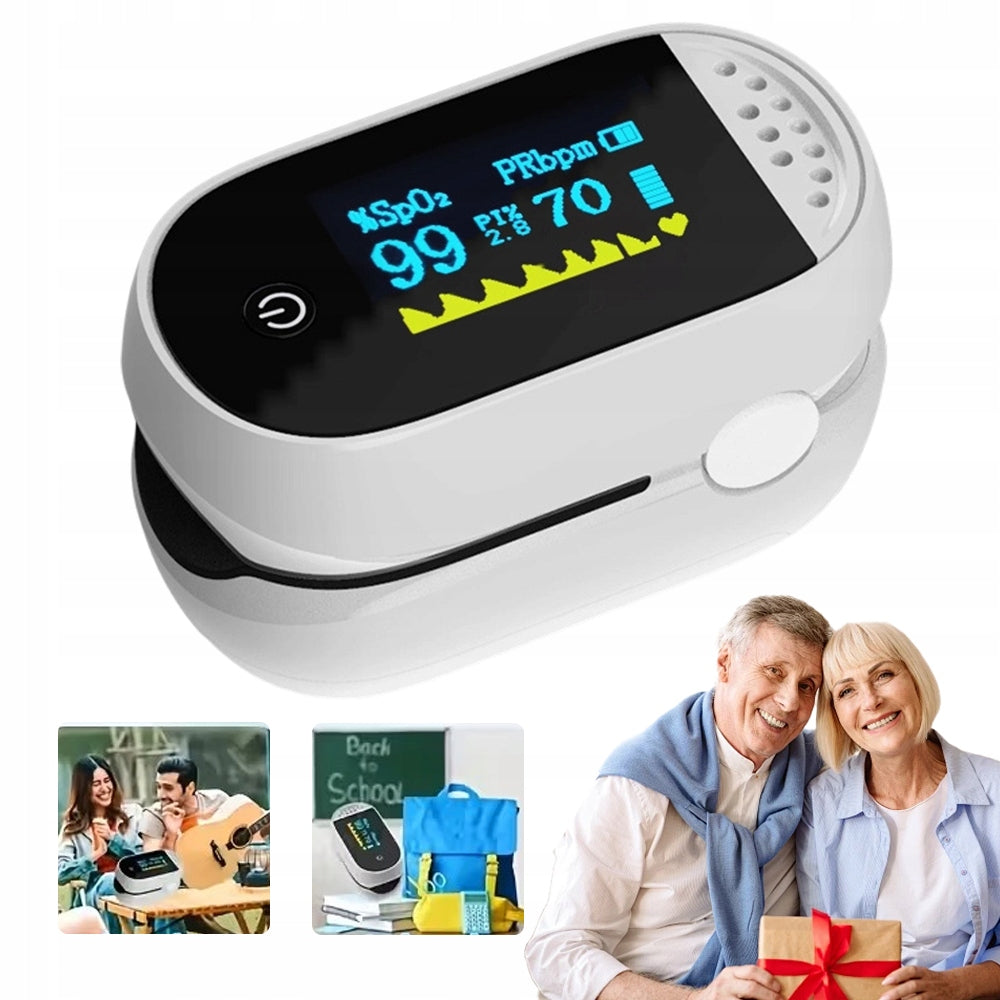 Finger Heart Rate Monitor, Finger Pulse Oximeter Pulse Measuring Device