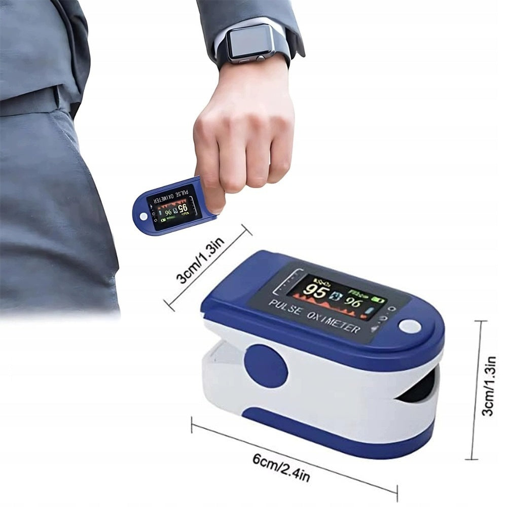 Finger PULSE OXIMETER Medical OLED Display SpO2 Measurement, Blue Packaging status original