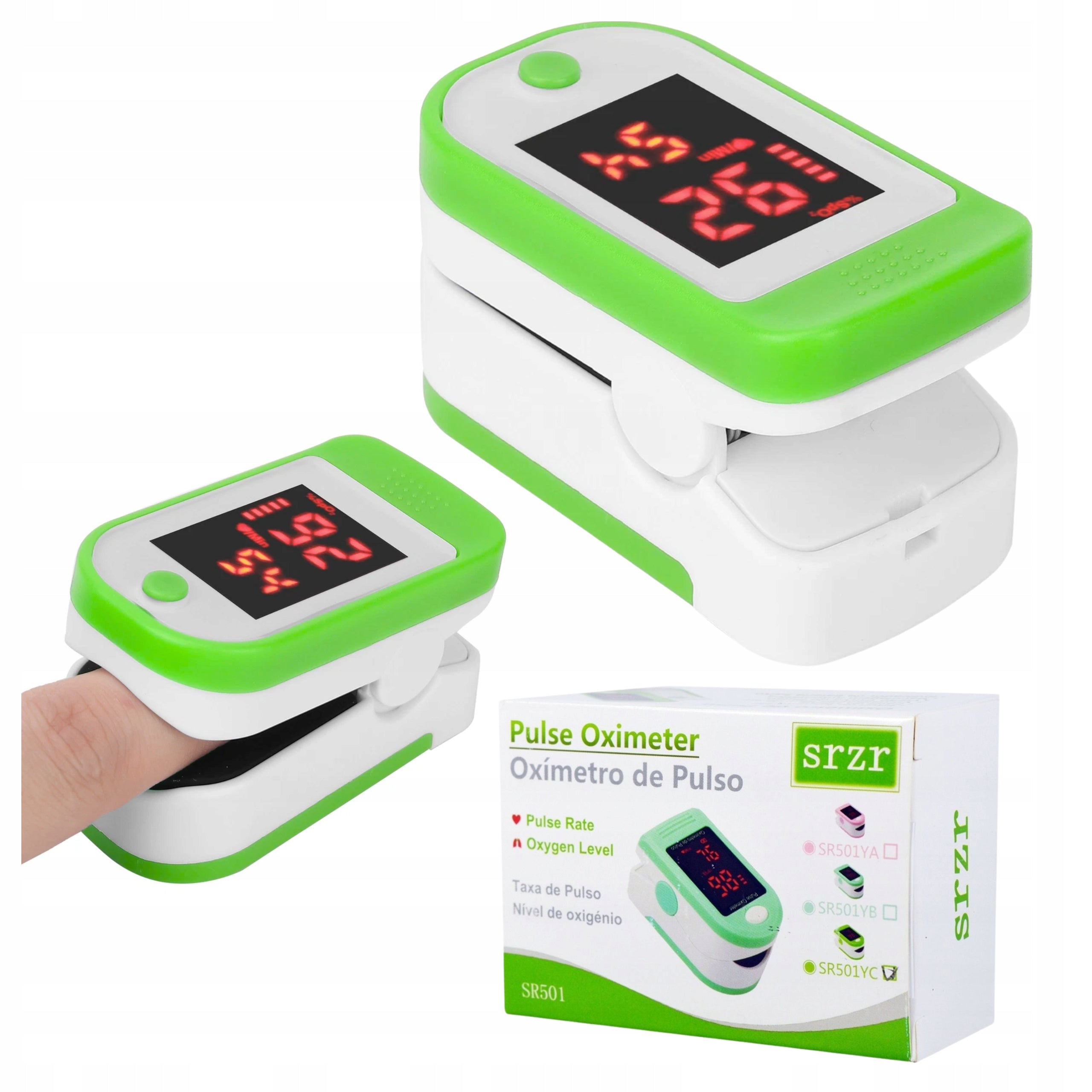 Finger Pulse OXIMETER Medical Pulse Measuring Device with Display
