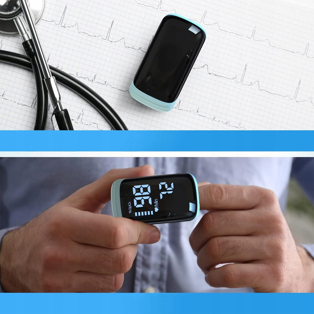 Finger Pulse Oximeter With Usb-C Led Sport Home Heart Rate Meter And SpO2 Medical device no