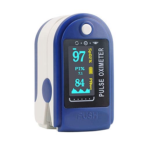 Finger pulse oximeter AUA SpO2 heart rate measurement OLED alarm