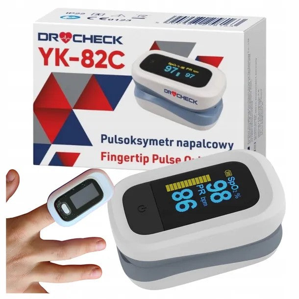 Finger pulse oximeter Dr Check YK-82C grey Manufacturer code 5907581258163