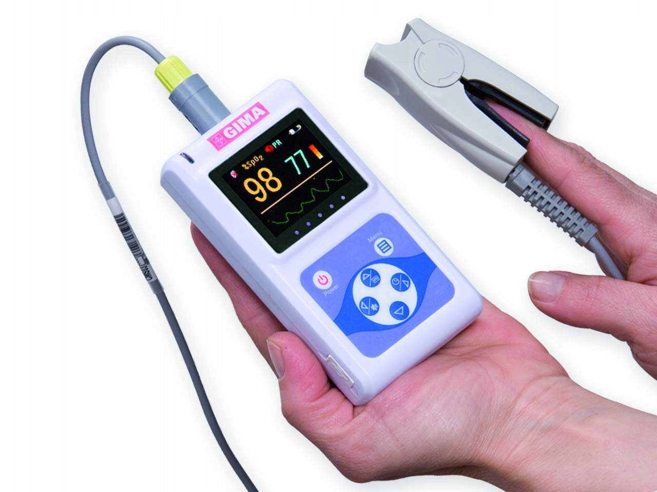 Finger pulse oximeter Gima Oxy-50 white AH8540