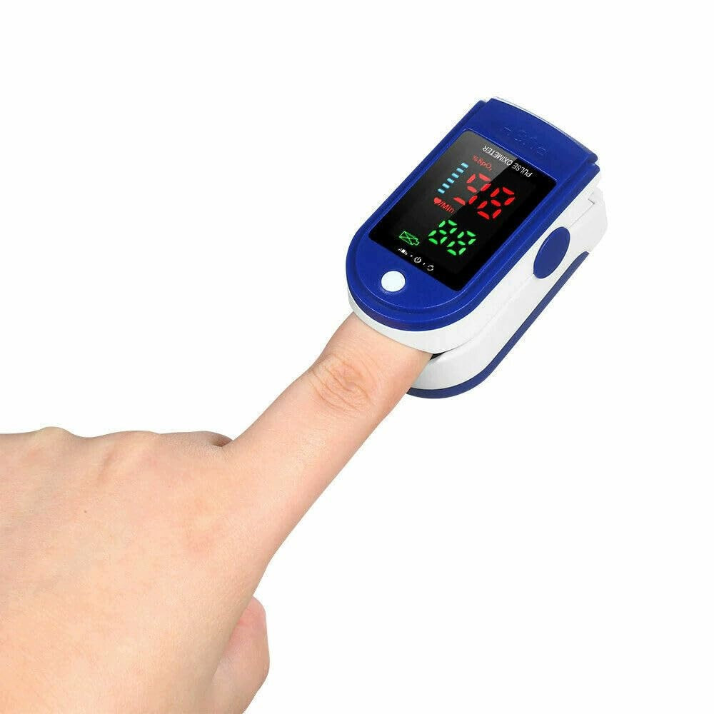 Finger pulse oximeter SQUADO LK87 SpO2 heart rate PI OLED saturation Medical device no