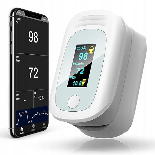 Finger pulse oximeter with OLED display Packaging status original