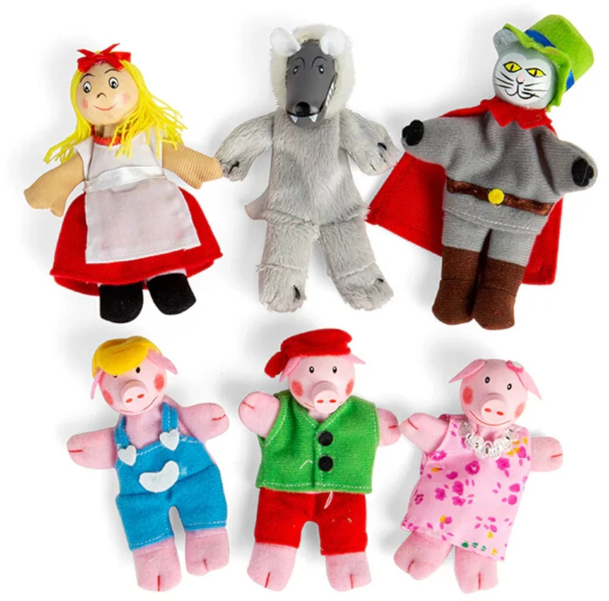 Finger puppets Red Riding Hood for children's theater