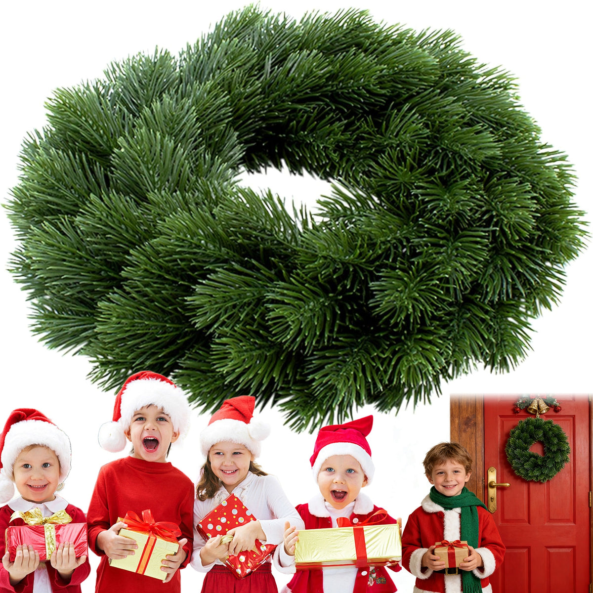 Fir wreath simulation Christmas vivid decoration wreath advent wreath