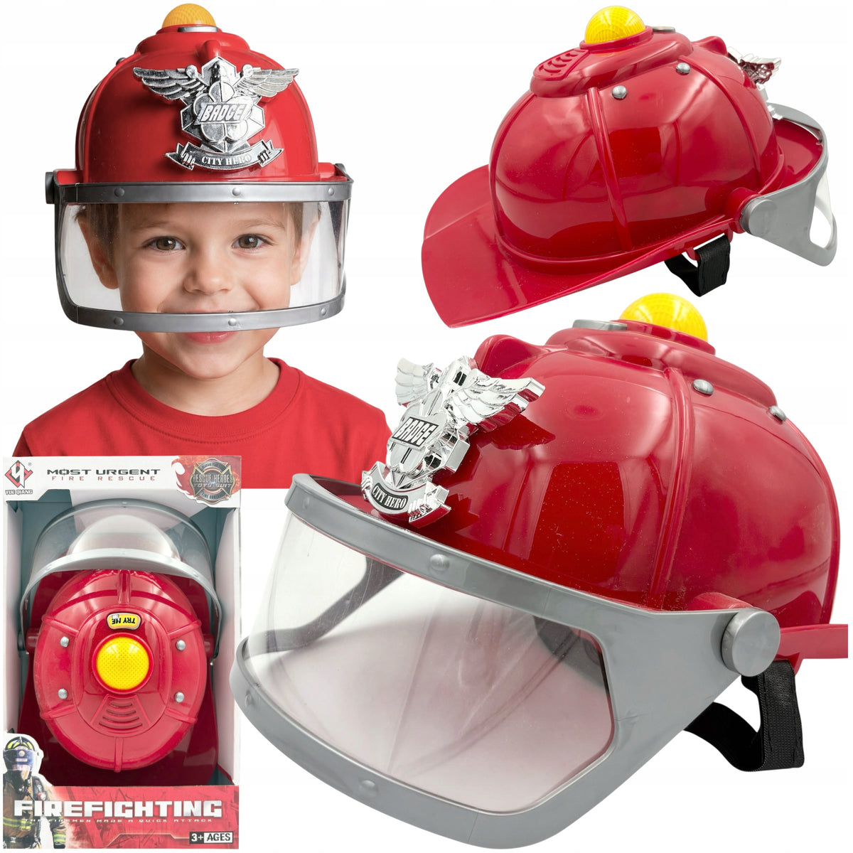 Firefighter helmet firefighter costume for child sound