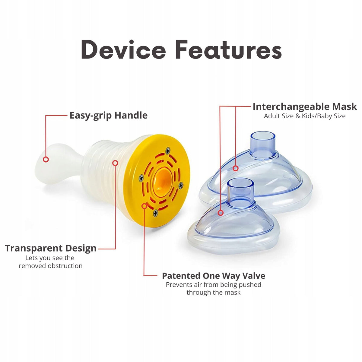First aid kit for choking for children and Medical device no