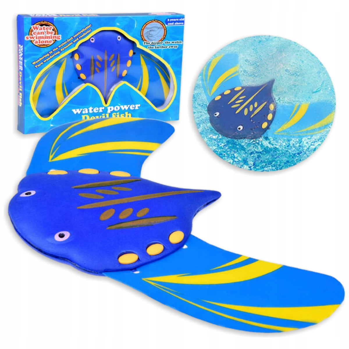 Fish disc floats underwater Bathing fun water frisbee underwater
