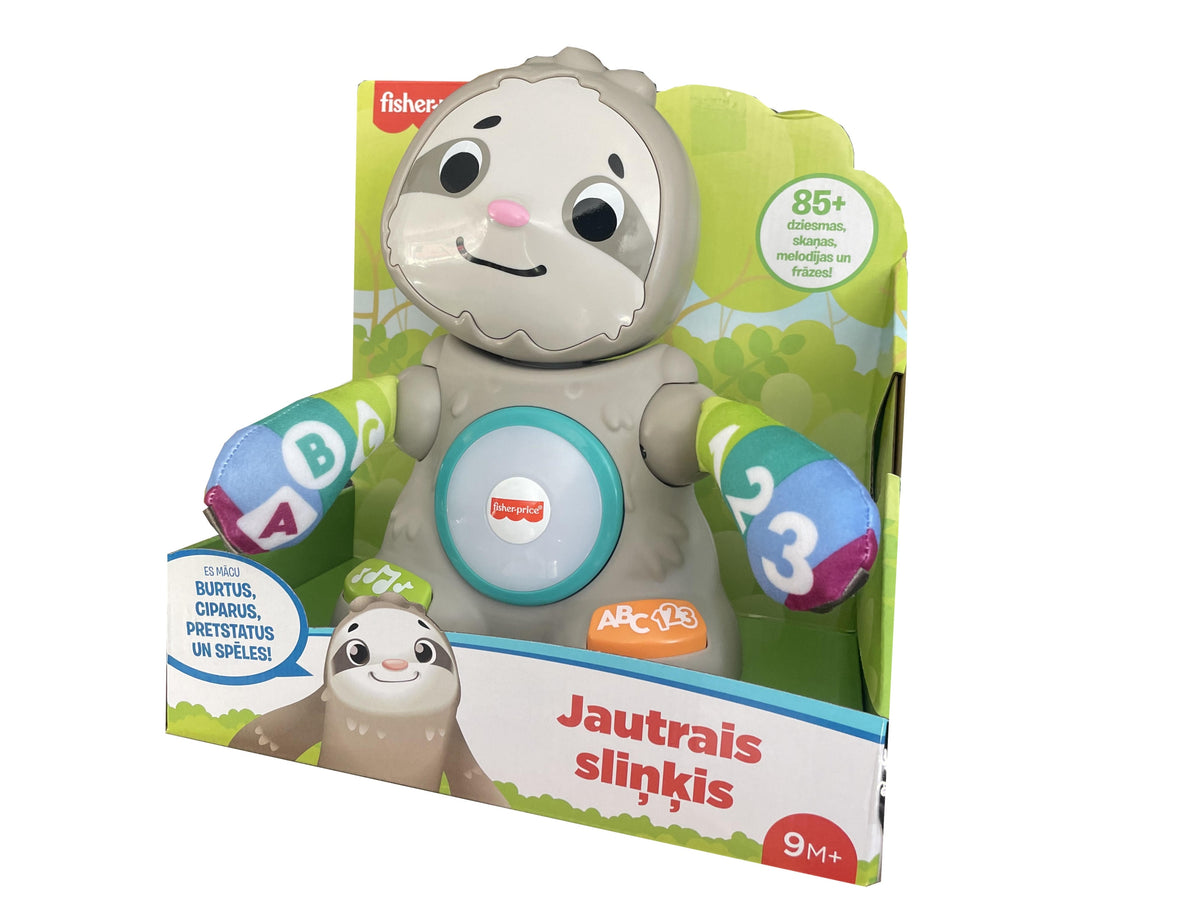 Fisher-Price Linkimals Sloth Interactive Toy LATVIAN LV gift