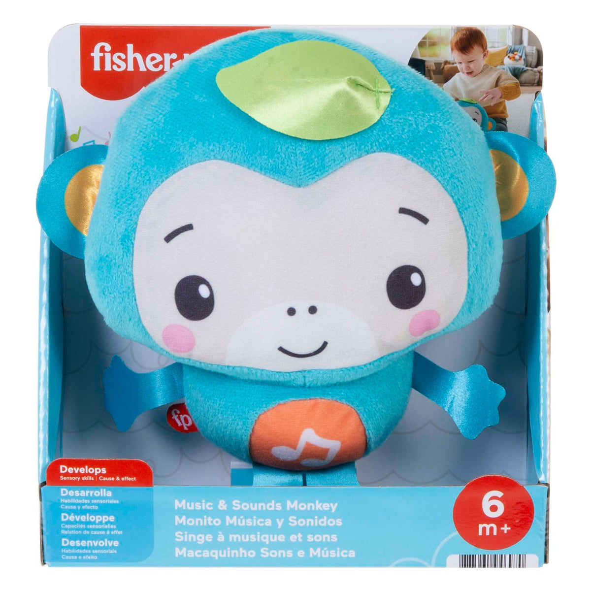 Fisher-Price Monkey Music Sound Plush Toy Brand Fisher-Price