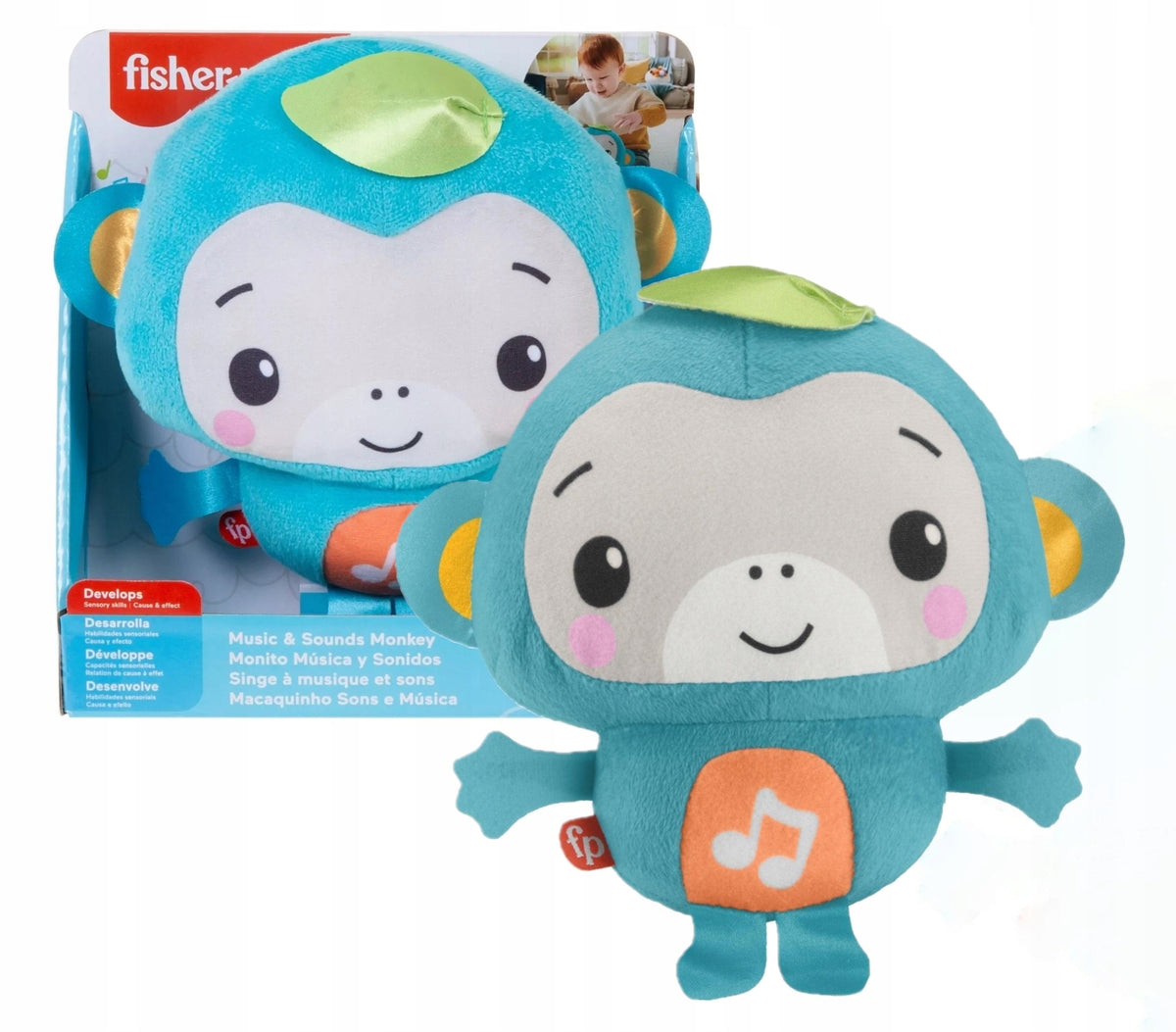 Fisher-Price Monkey Music Sound Plush Toy