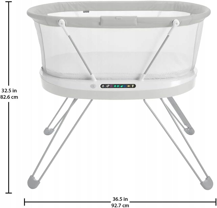 Fisher-Price Side Bed Cradle Smart Cry Detection Night Light Product width 53 cm