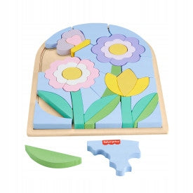 Fisher Price Wood Puzzle Flowers MATTEL HXT97 Brand Fisher-Price