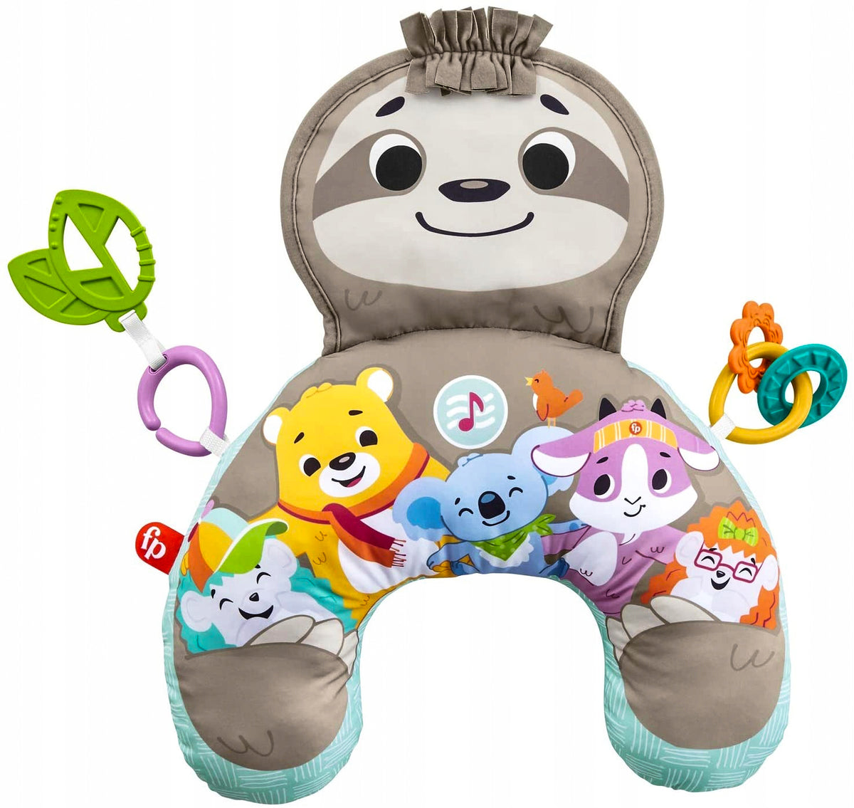 Fisher-Price musical sloth sensory pillow with 0M+ vibrations