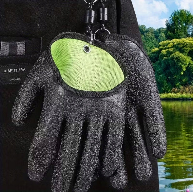 Fishing Gloves Thickened Latex For Fish Picking Effective Comfortable Brand Senti