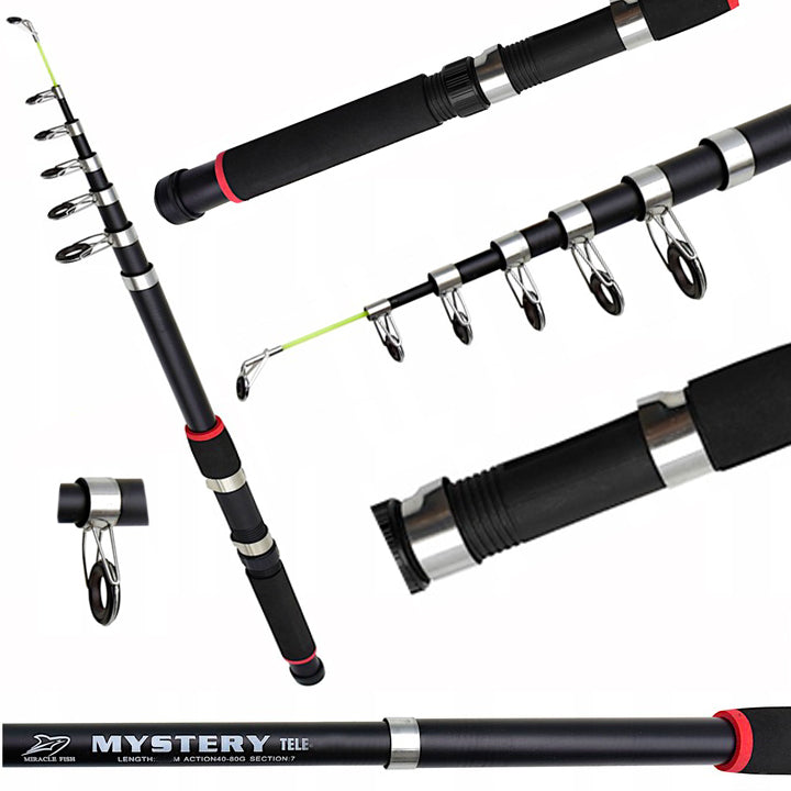 Fishing Kit TELESCOPIC Ground TM 360 cm and reel with fishing line Brand no brand