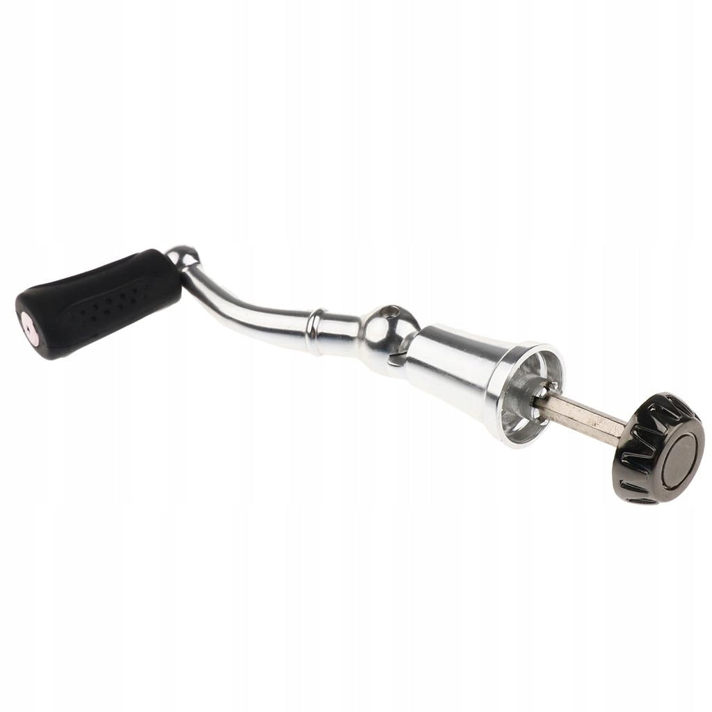 Fishing Reel Handle with Knob Folding Handle Rocker Arm S Silver Packaging status original