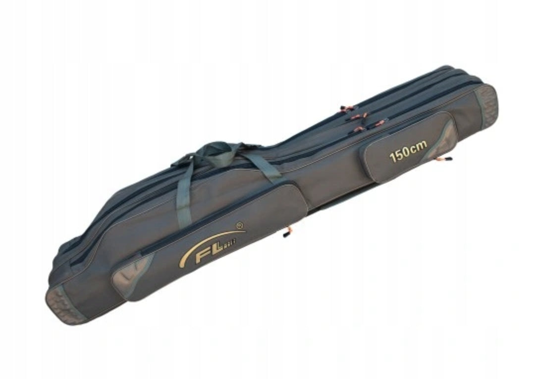 Fishing Rod Cover FL Olive Padded Waterproof 150 cm 3 Compartments Packaging status original