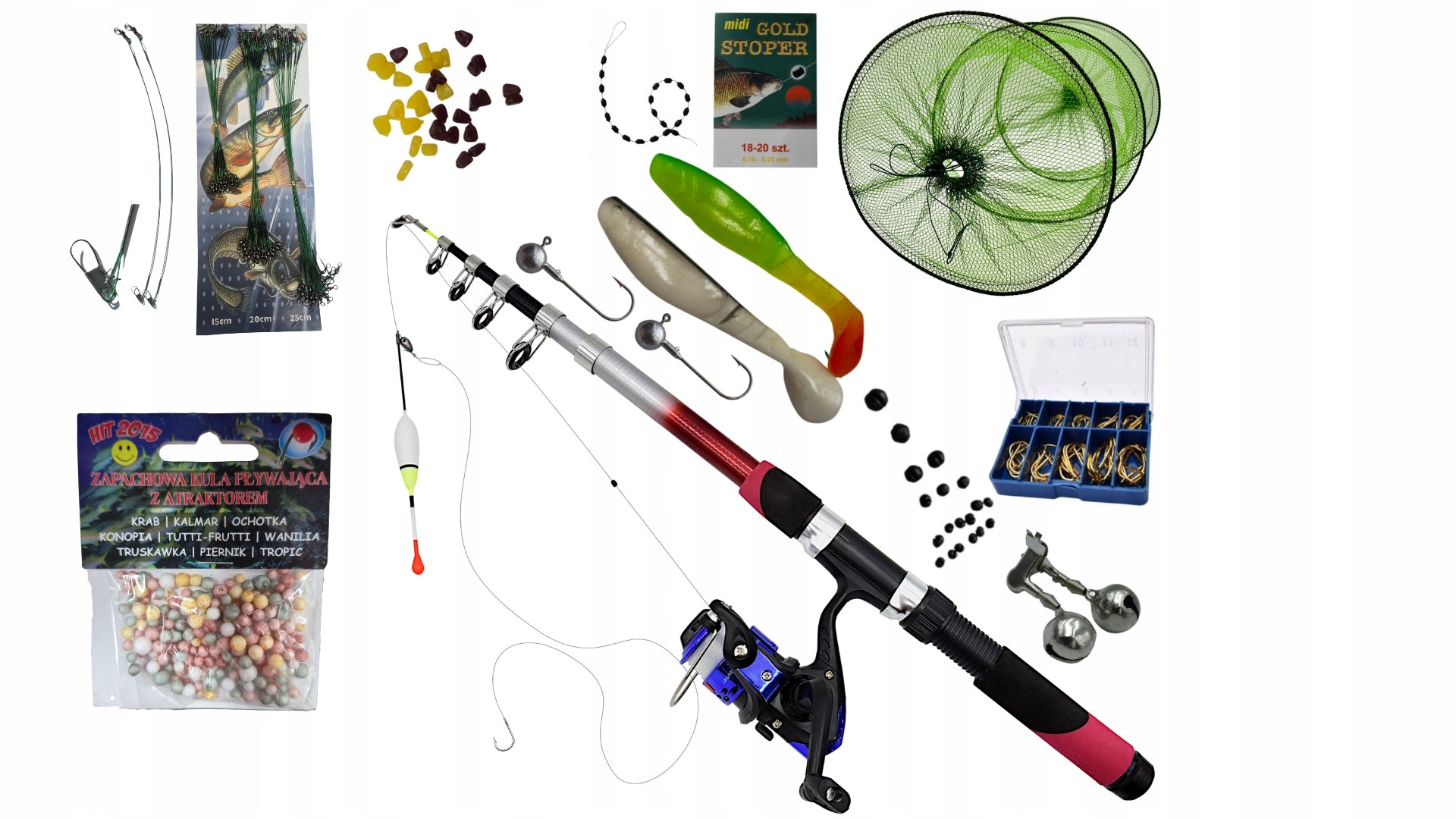 Fishing Rod + Reel Set Accessories Spinning Ground