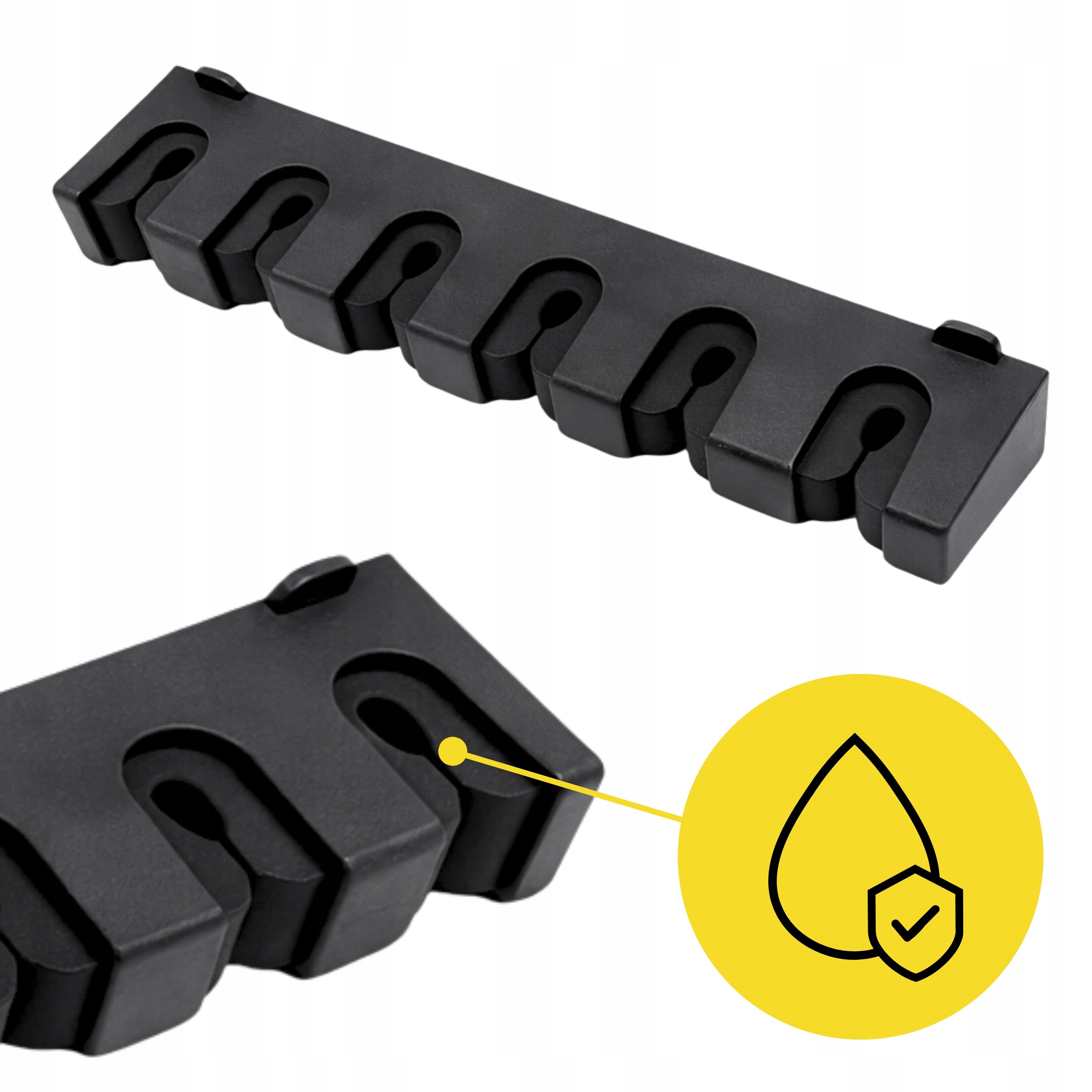Fishing Rod Stand Wall Mount Vertical Hanger for 6 Fishing Rods Fishing Screws Brand no brand