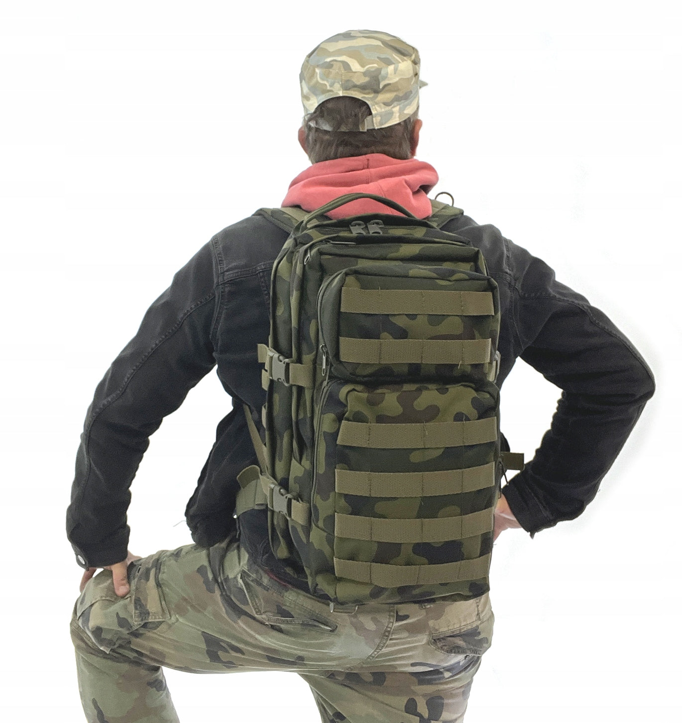 Fishing and hunting backpack military light camo made in poland Packaging status original