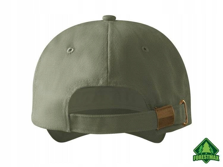 Fishing baseball cap adjustable for summer khaki color print PIKE Brand ForestMax