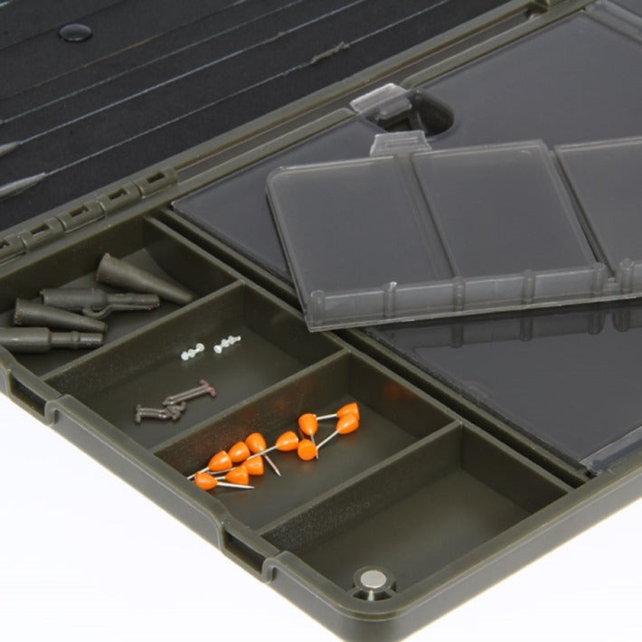 Fishing box NGT XPR Plus silver with compartments Packaging status original