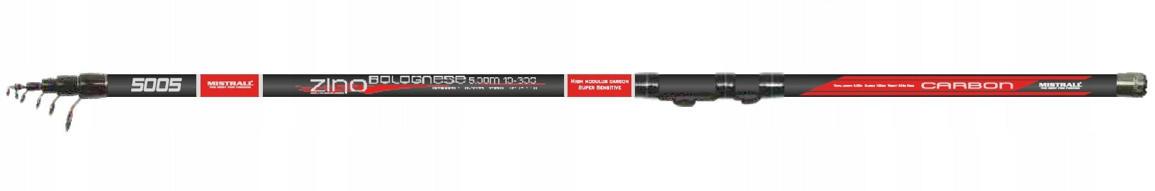 Fishing rod Mistrall ZINO Bolognese 6,00 m 10-30 g carbon, SIC