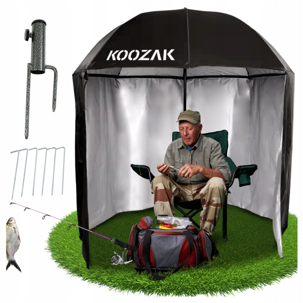 Fishing umbrella tent waterproof with sides uv large carp mobile xxl