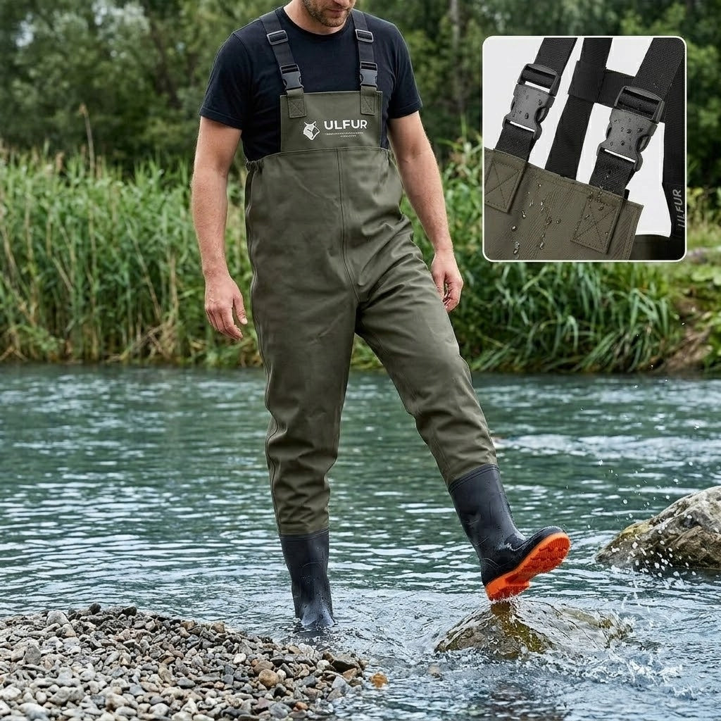 Fishing waders rubber trousers waterproof size 45 UF72598 - ULFUR Manufacturer code UF72598