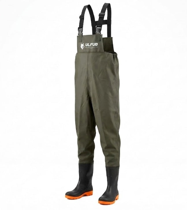Fishing waders rubber trousers waterproof size 45 UF72598 - ULFUR Packaging status original