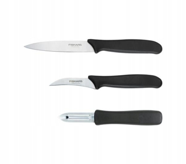 Fiskars Essential Fruit and Vegetable Knife Set Scraper 3 Elements Manufacturer code 1065600